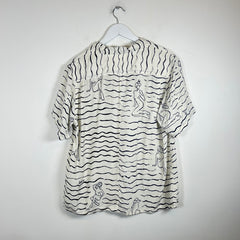 Visvim White Gauguin Rayon Shirt Size 4