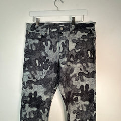 Dior x Peter Doig Grey Camo Jeans Size 30