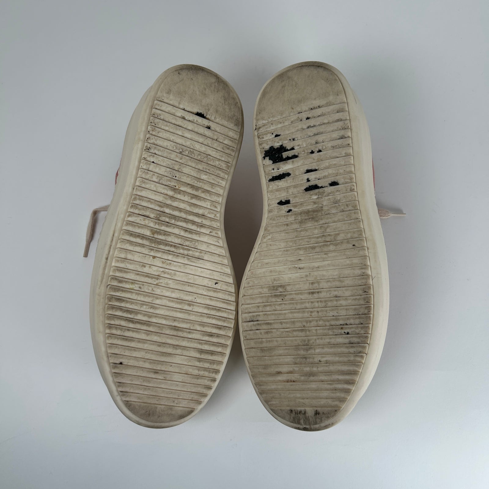 Rick Owens Pink Double Bumper Ramones Low Top Size 41