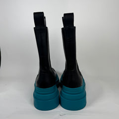Bottega Veneta Black/Blue Tire Chelsea Boot Size 44