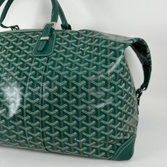 Goyard Goyardine Green Boeing 55 Travel Duffle Bag