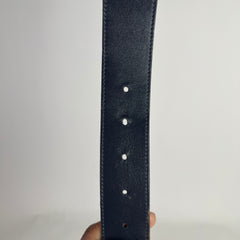 Gucci Silver GG Marmont Reversible Belt