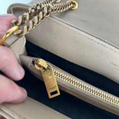 Saint Laurent Small LouLou Matelasses Beige Bag