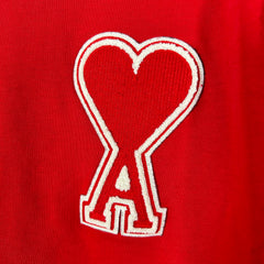 Ami Heart Logo Red T-Shirt Size L
