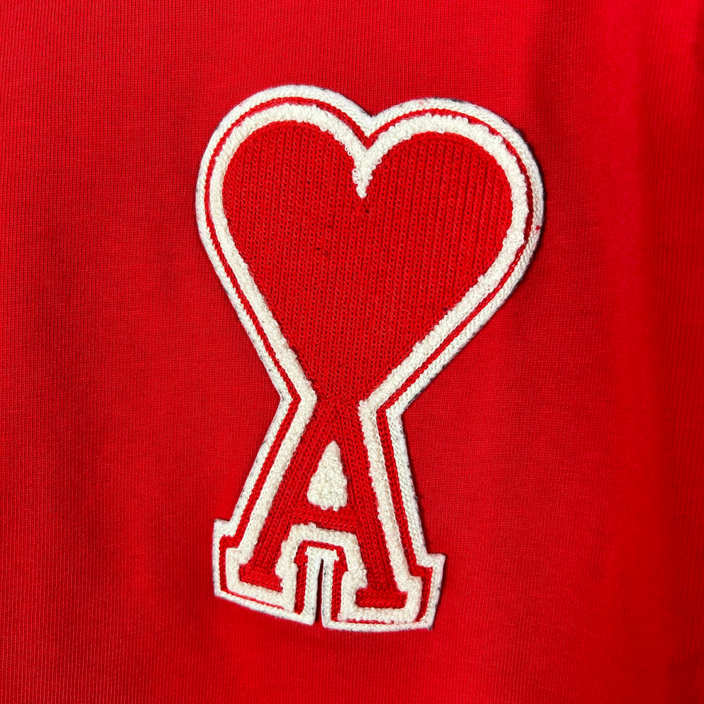 Ami Heart Logo Red T-Shirt Size L