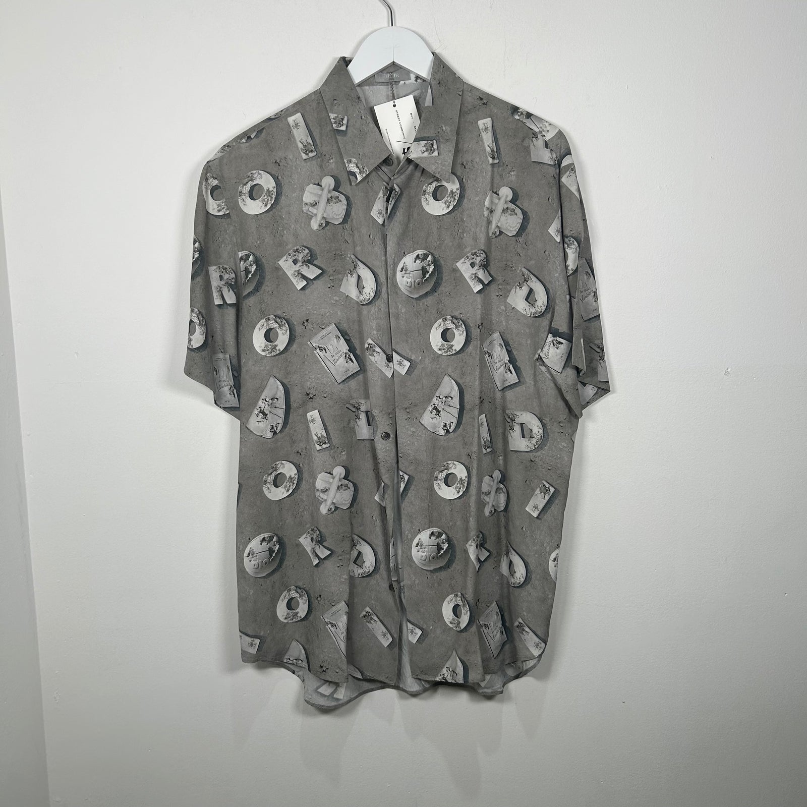 Dior x Daniel Arsham Logo Button-Up Shirt Size L