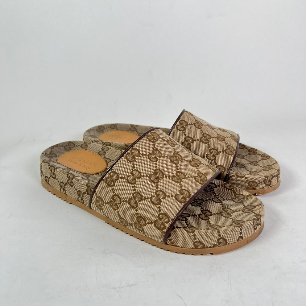 Gucci GG Canvas Sandals