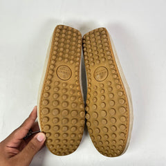 Gucci Beige Horsebit Suede Driving Loafers