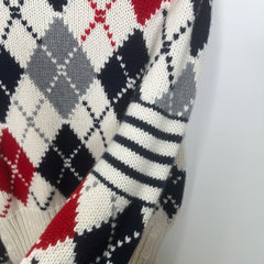 Thom Browne Jacquard Knit 4 Bar Sweater Size 2