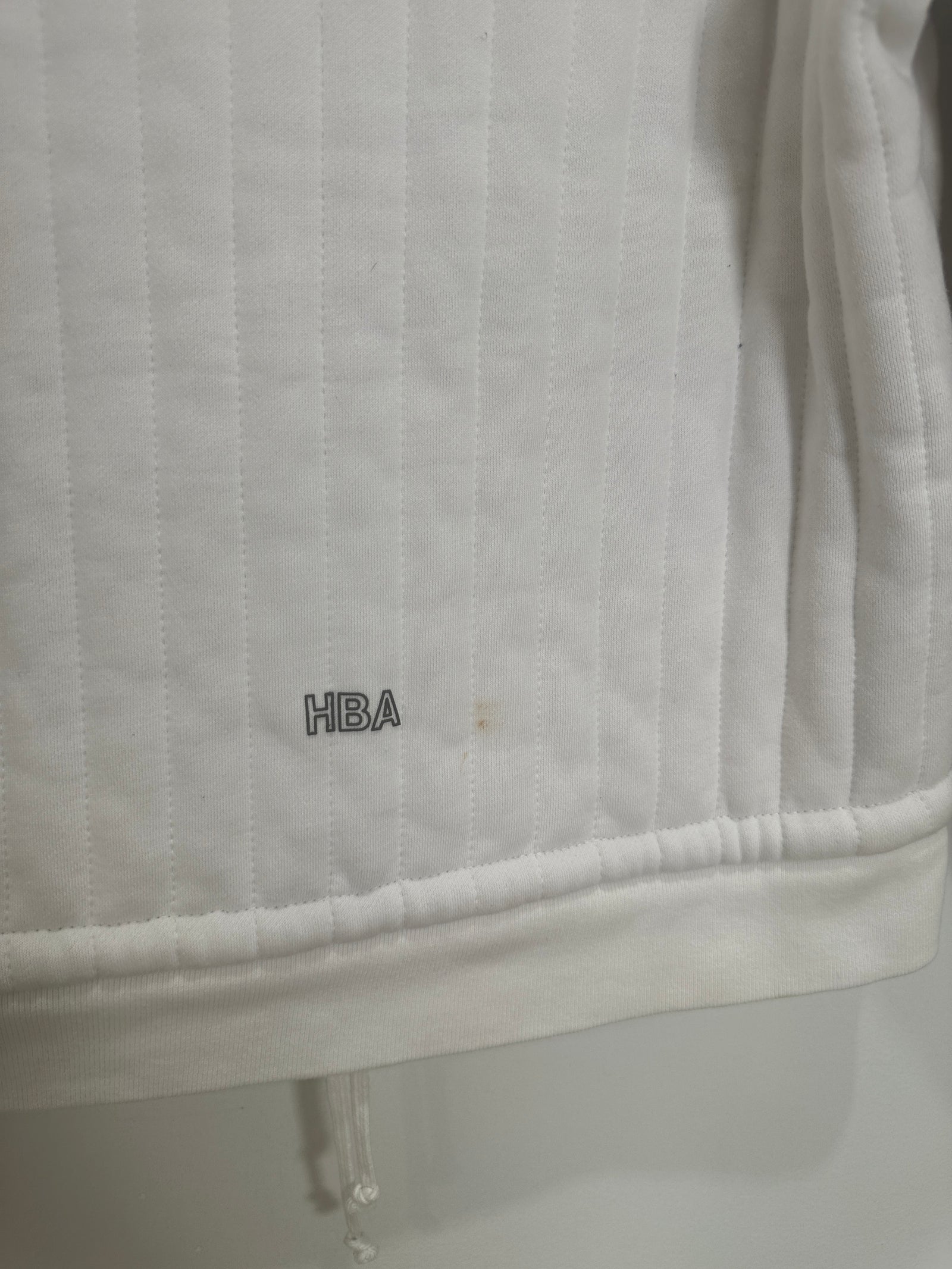 Hood By Air White Padded Crewneck Size Medium