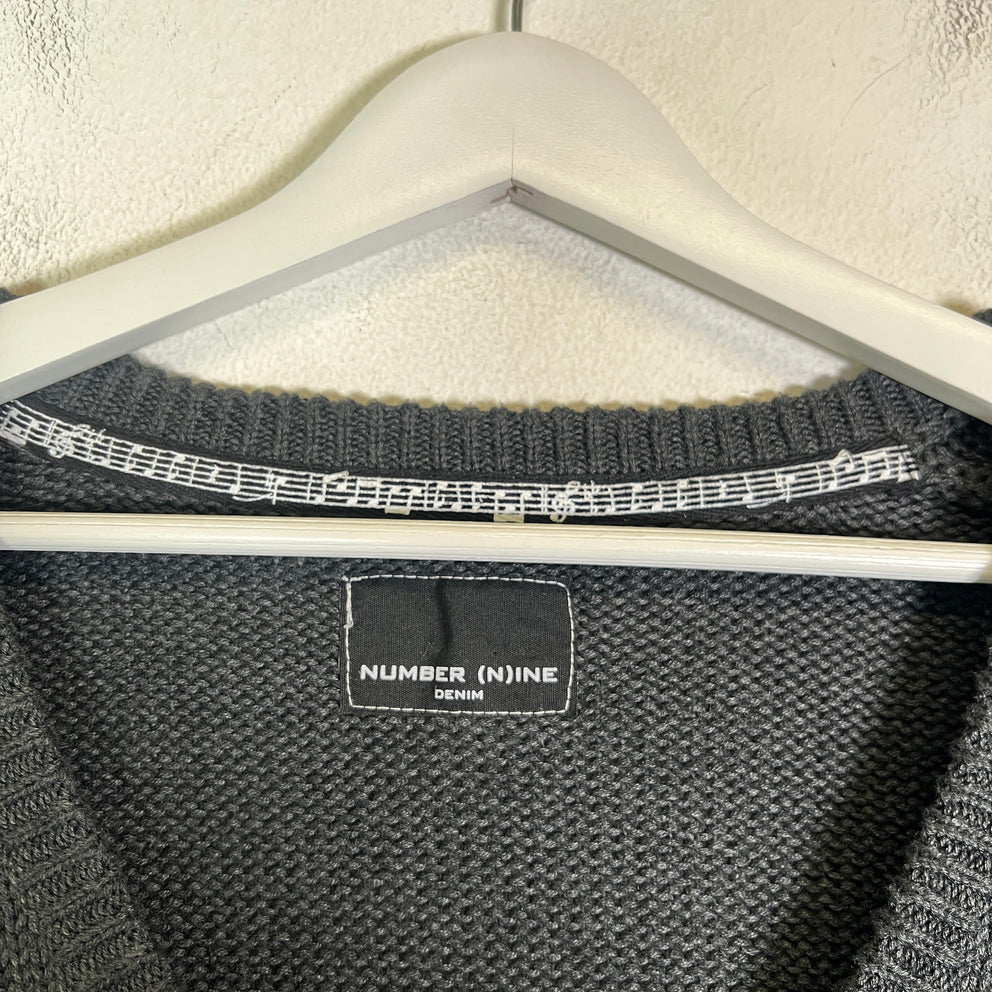 Number (N)ine Grey Knit Cardigan