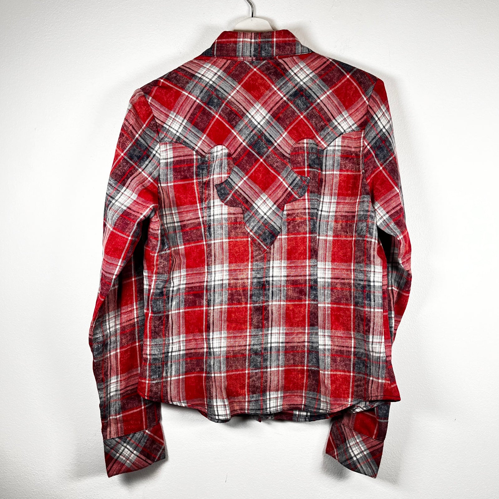 Chrome Hearts Star Patch Red Plaid Flannel Size S