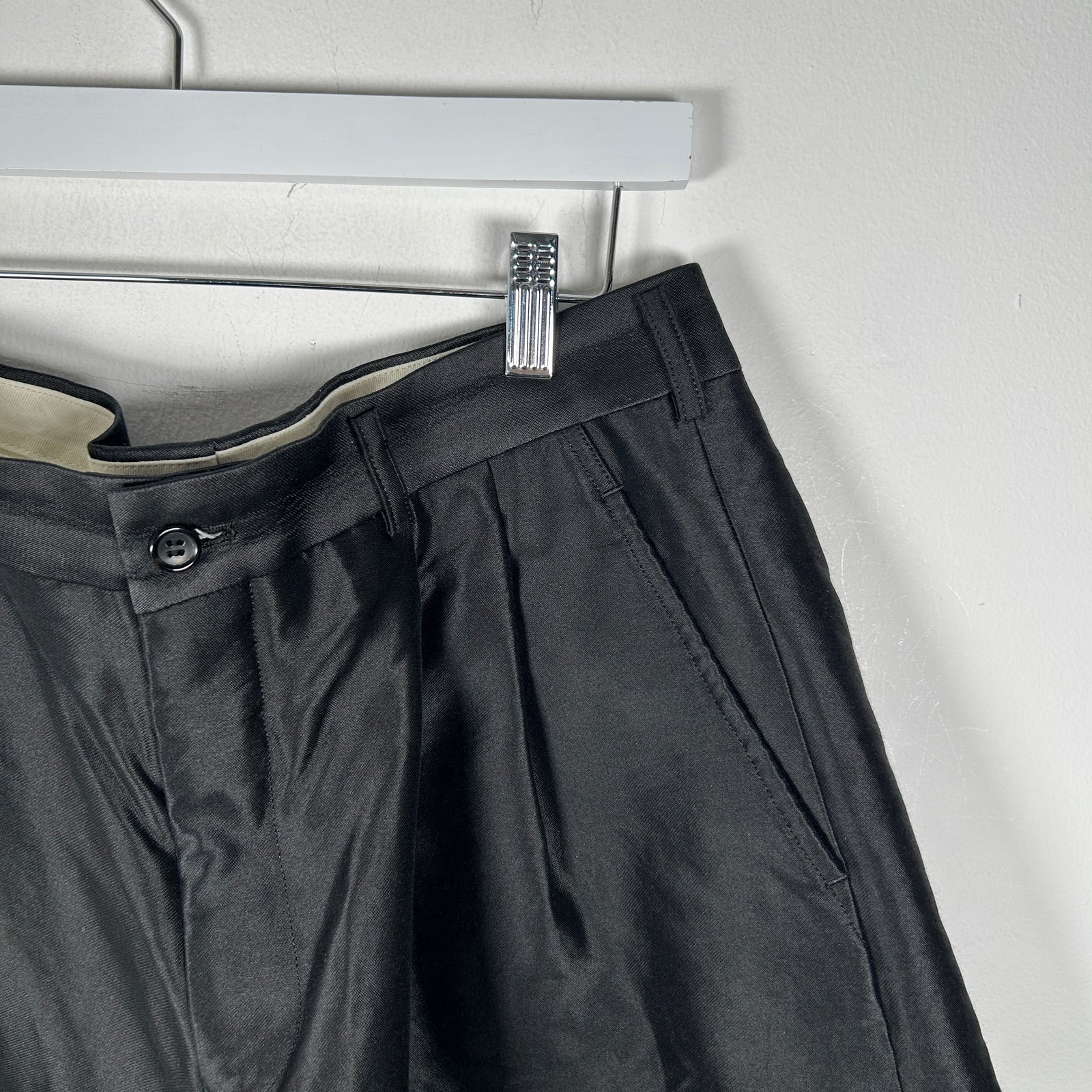 Comme Des Garcon Homme Plus Wide Leg Pleated Shorts Size M