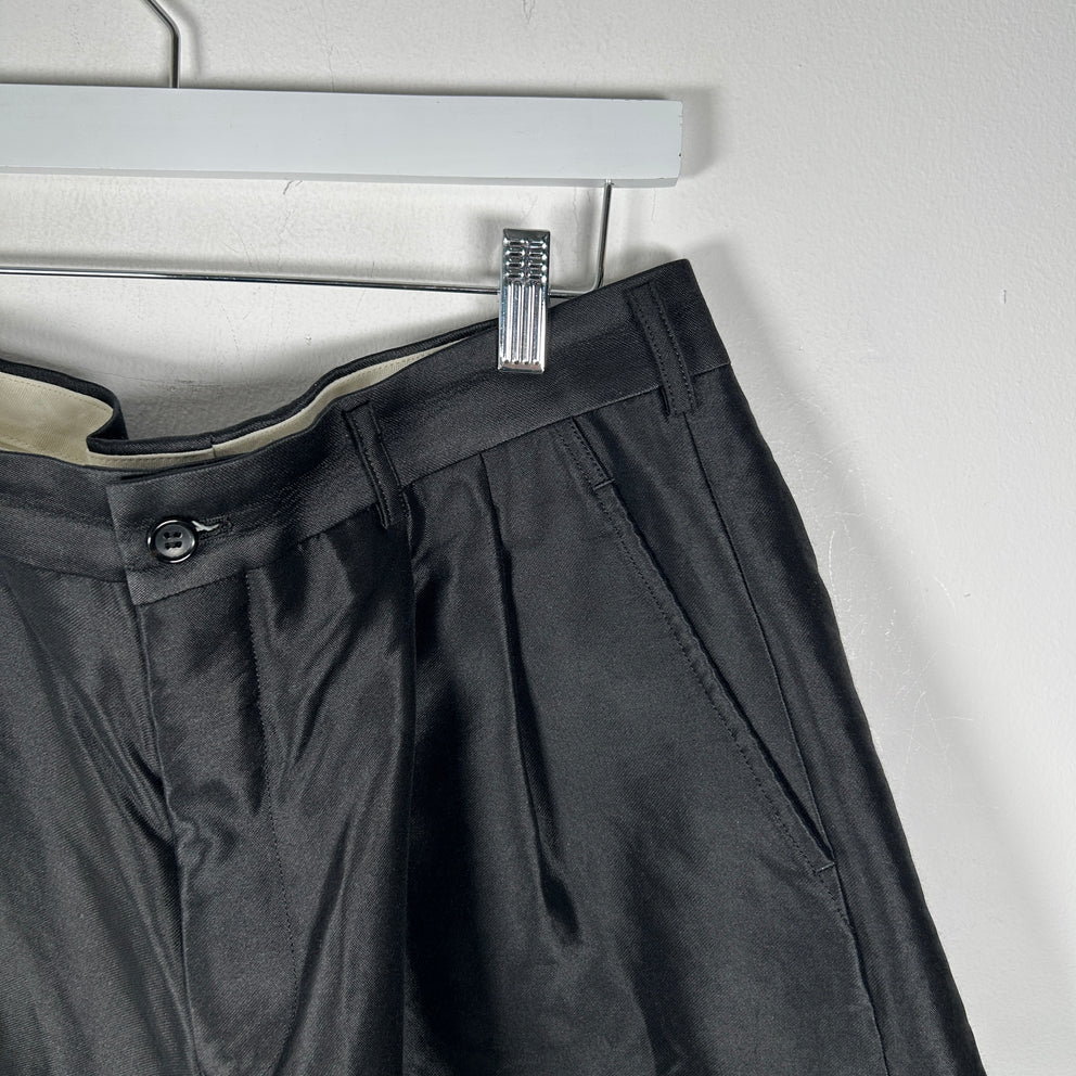 Comme Des Garcon Homme Plus Wide Leg Pleated Shorts Size M