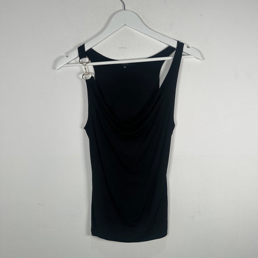 Gucci Black Crystal Horsebit Tank-Top Size XS