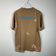 Palm Angels Paint Splatter Brown T-Shirt Size M