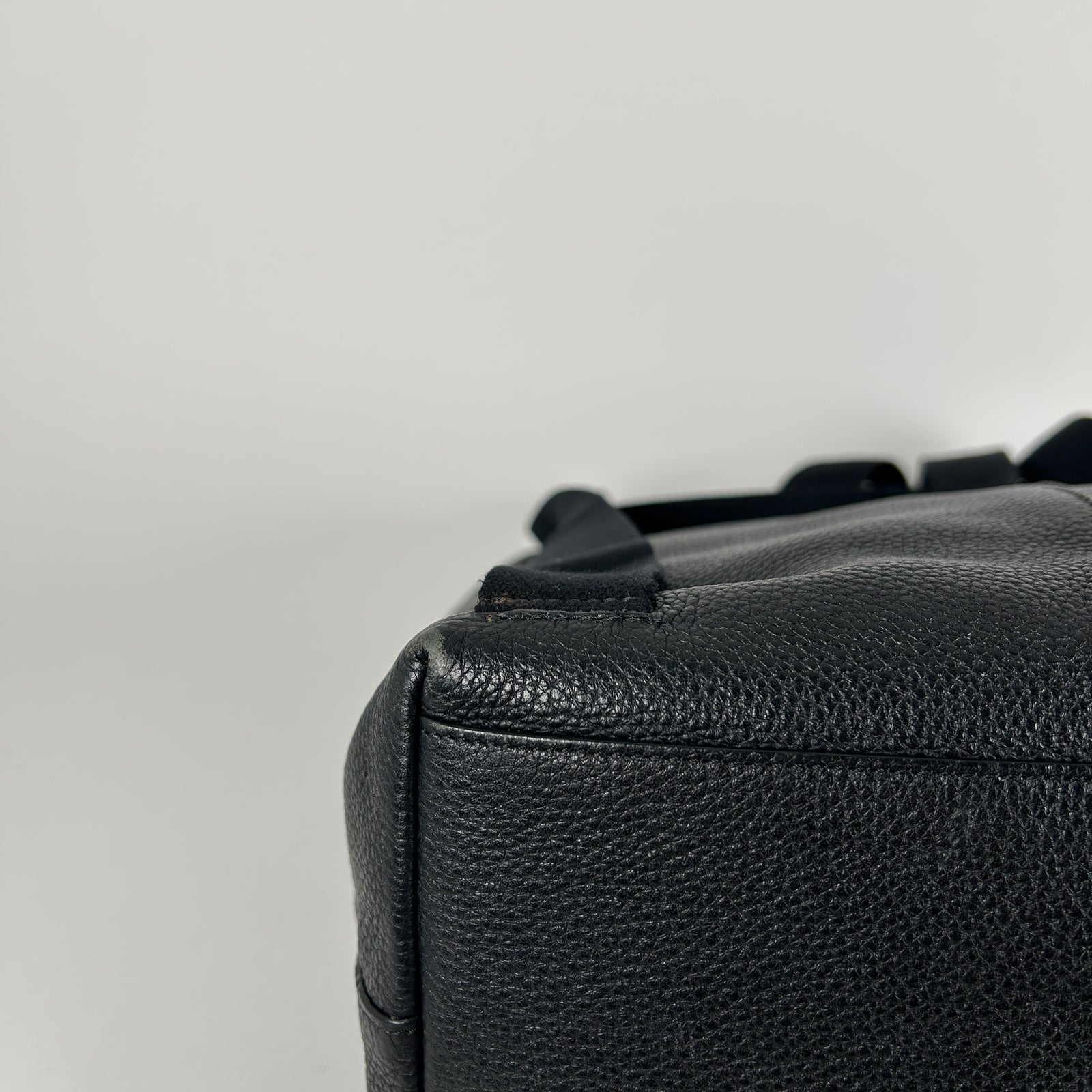 The Row Black Leather Bucket 10 Backpack