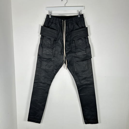 Rick Owens Waxed Creatch Cargos Size S