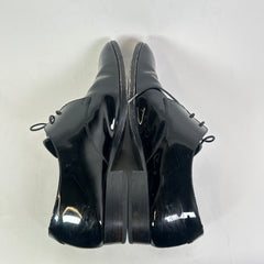 Saint Laurent Black Patent Leather Oxfords Size 40