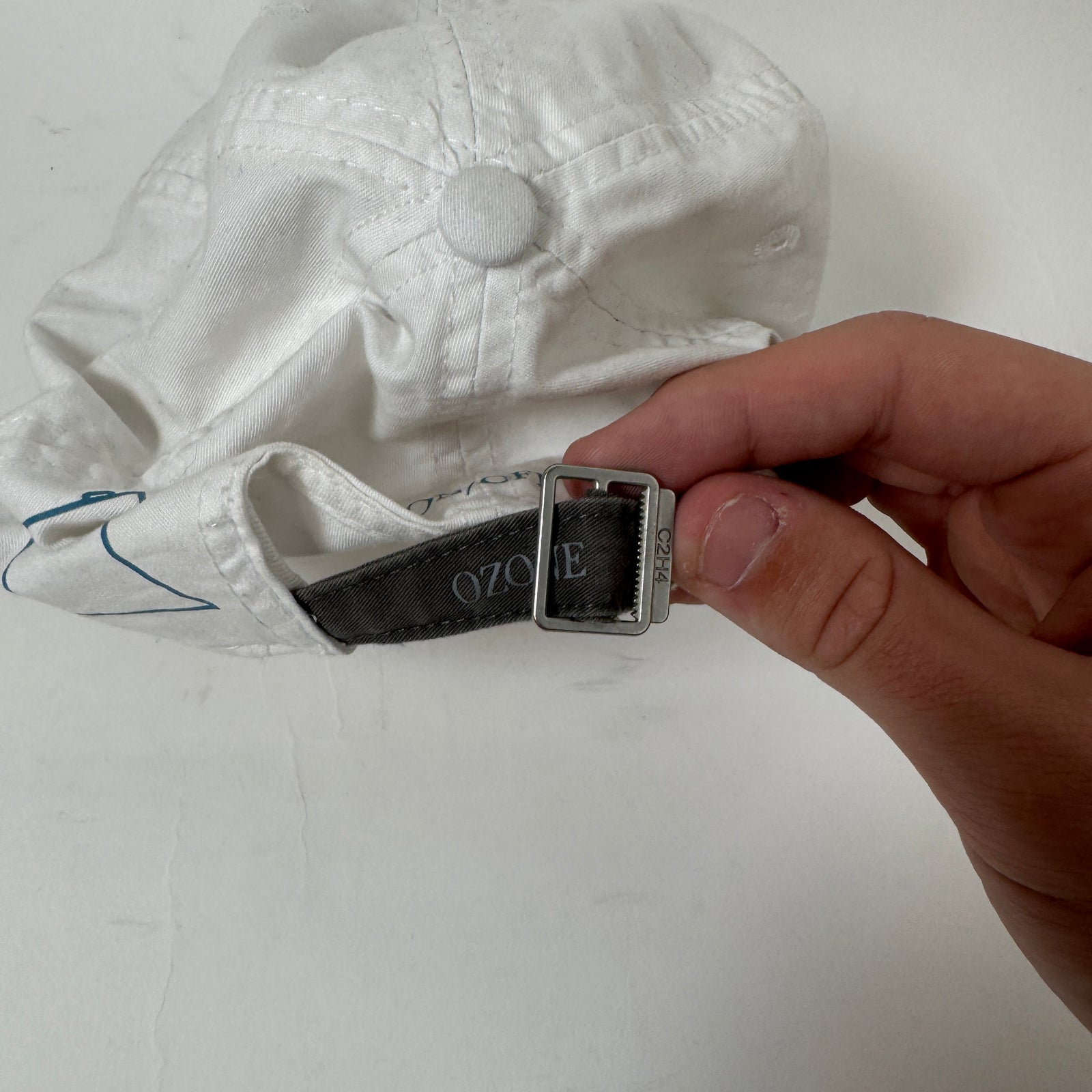 C2H4 White "Power" Hat