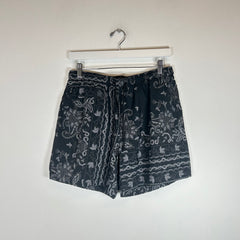 Kith Black Bandana Ashton Swim Short Size M