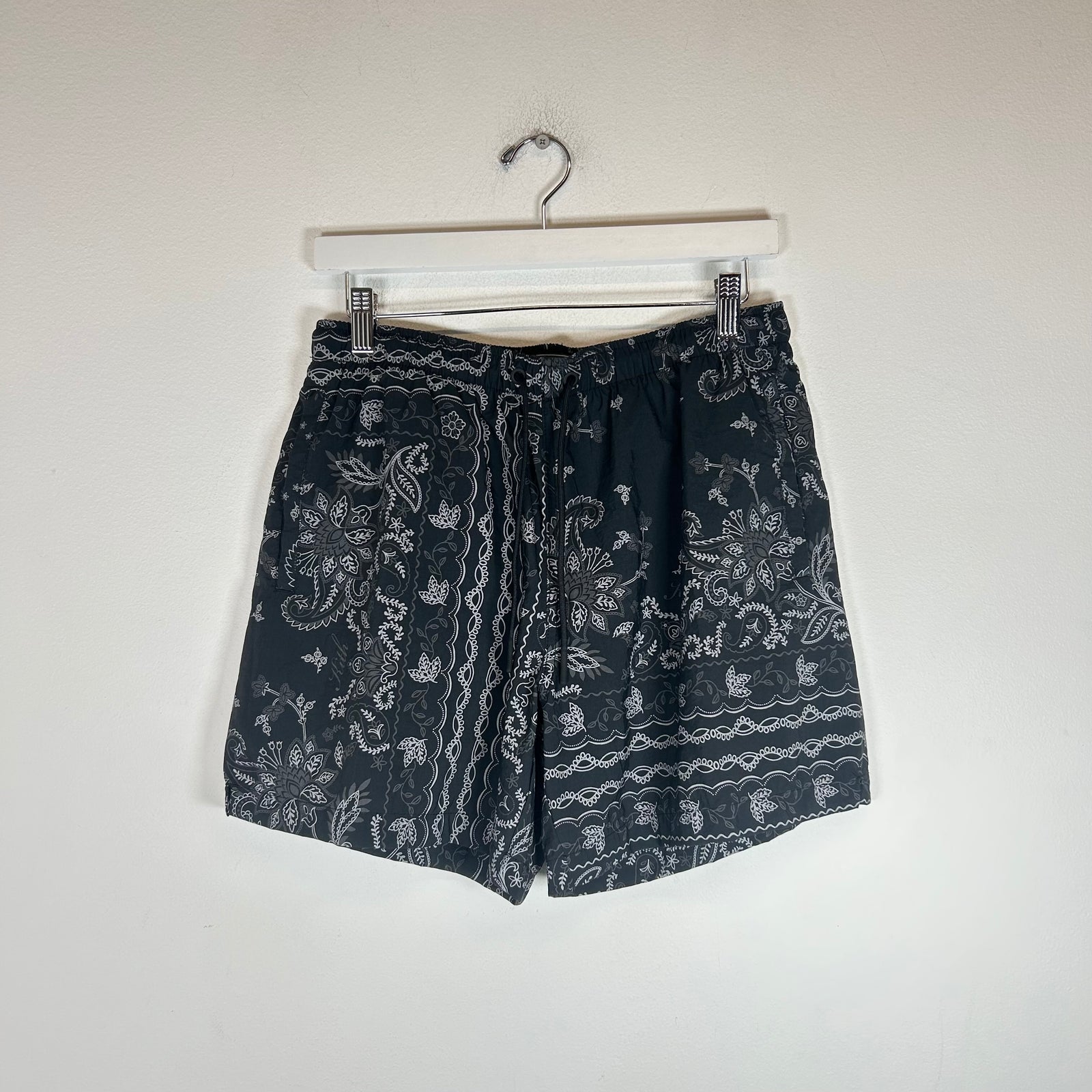 Kith Black Bandana Ashton Swim Short Size M