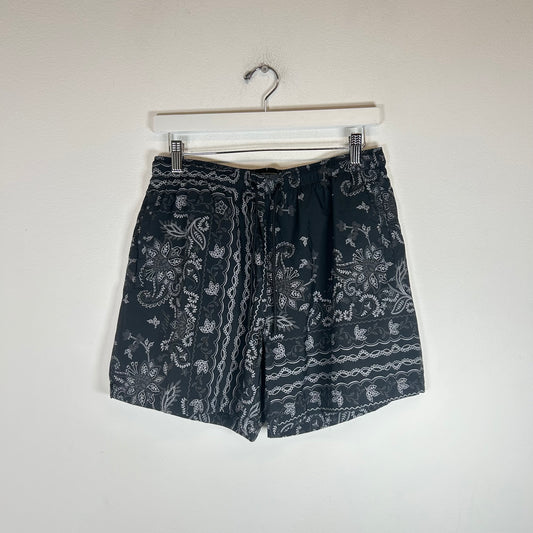 Kith Black Bandana Ashton Swim Short Size M