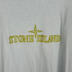 Stone Island Light Blue Embroidered Logo Tee Size XL
