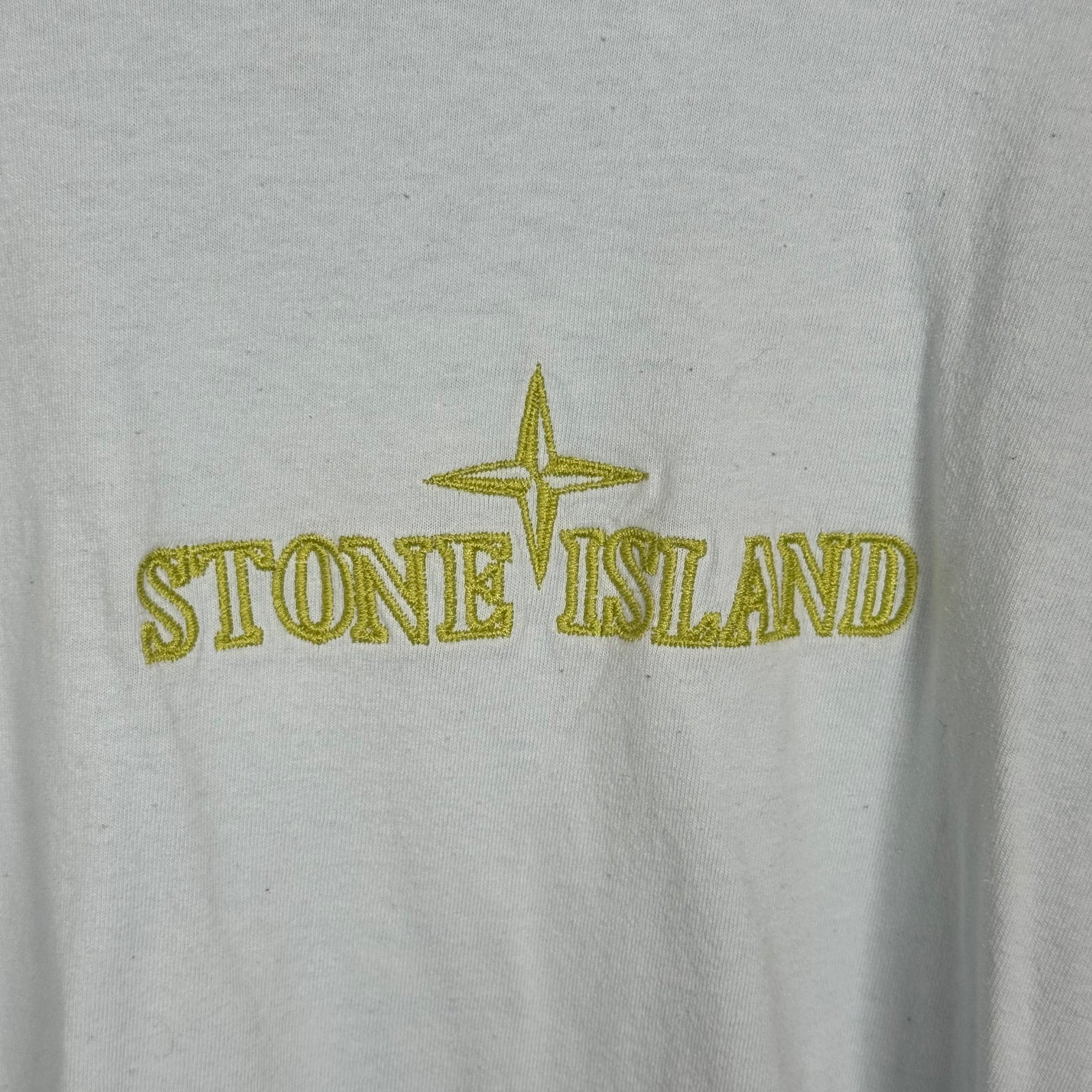Stone Island Light Blue Embroidered Logo Tee Size XL