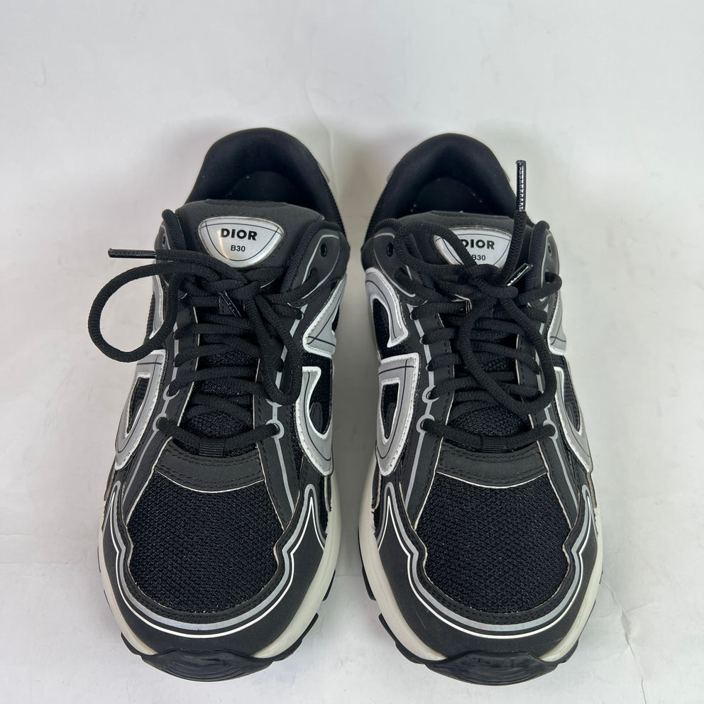 Dior B30 Black/White Mesh Sneaker Size 44