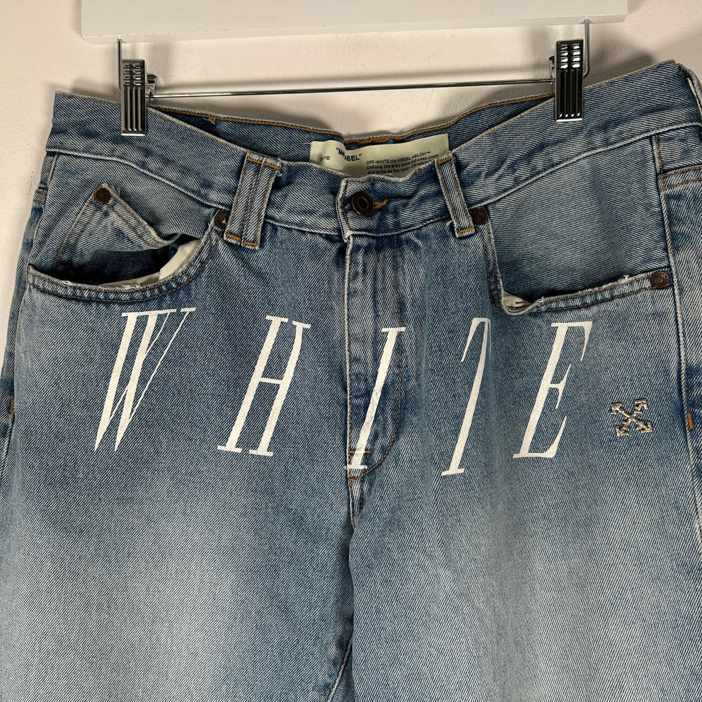 Off-White Stencil Graphic Jeans Size 36