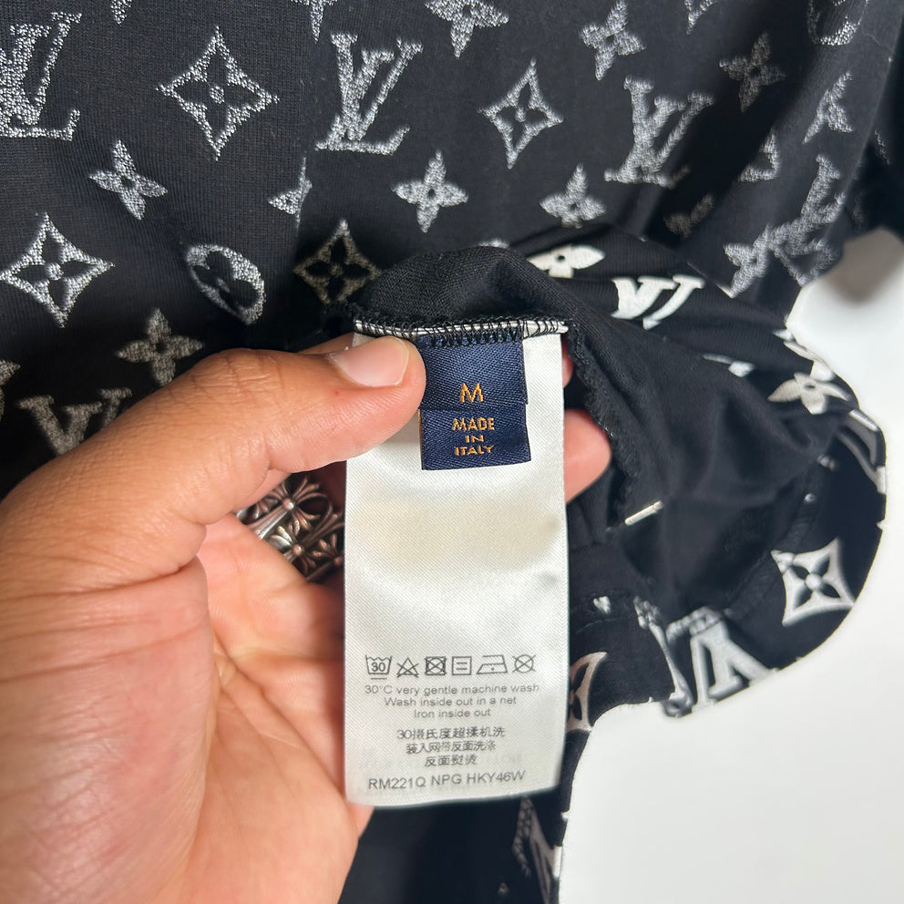 Louis Vuitton Black Ombre Monogram T-Shirt Size M