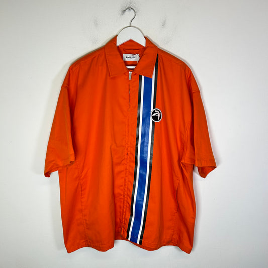 Ambush Striped Zipped Oversized Shirt