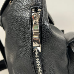 Vivienne Westwood Black Orb Leather Backpack