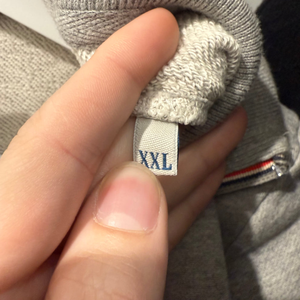 Moncler Grey Zip-up Jacket Size XXL