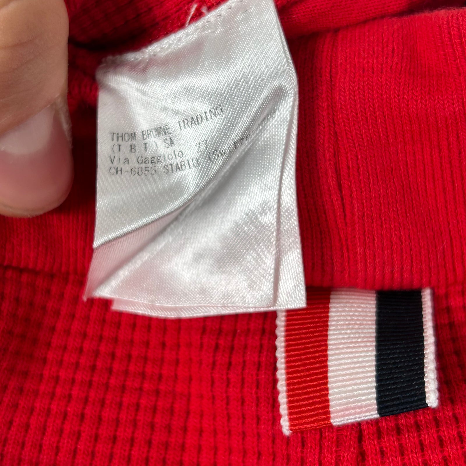 Thom Browne Red Waffle Shorts Size 4