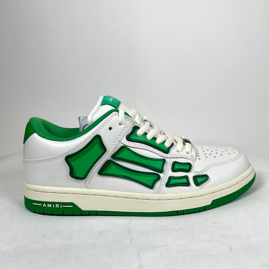 Amiri White/Green Chunky Skel Low-Top Sneaker Size 42