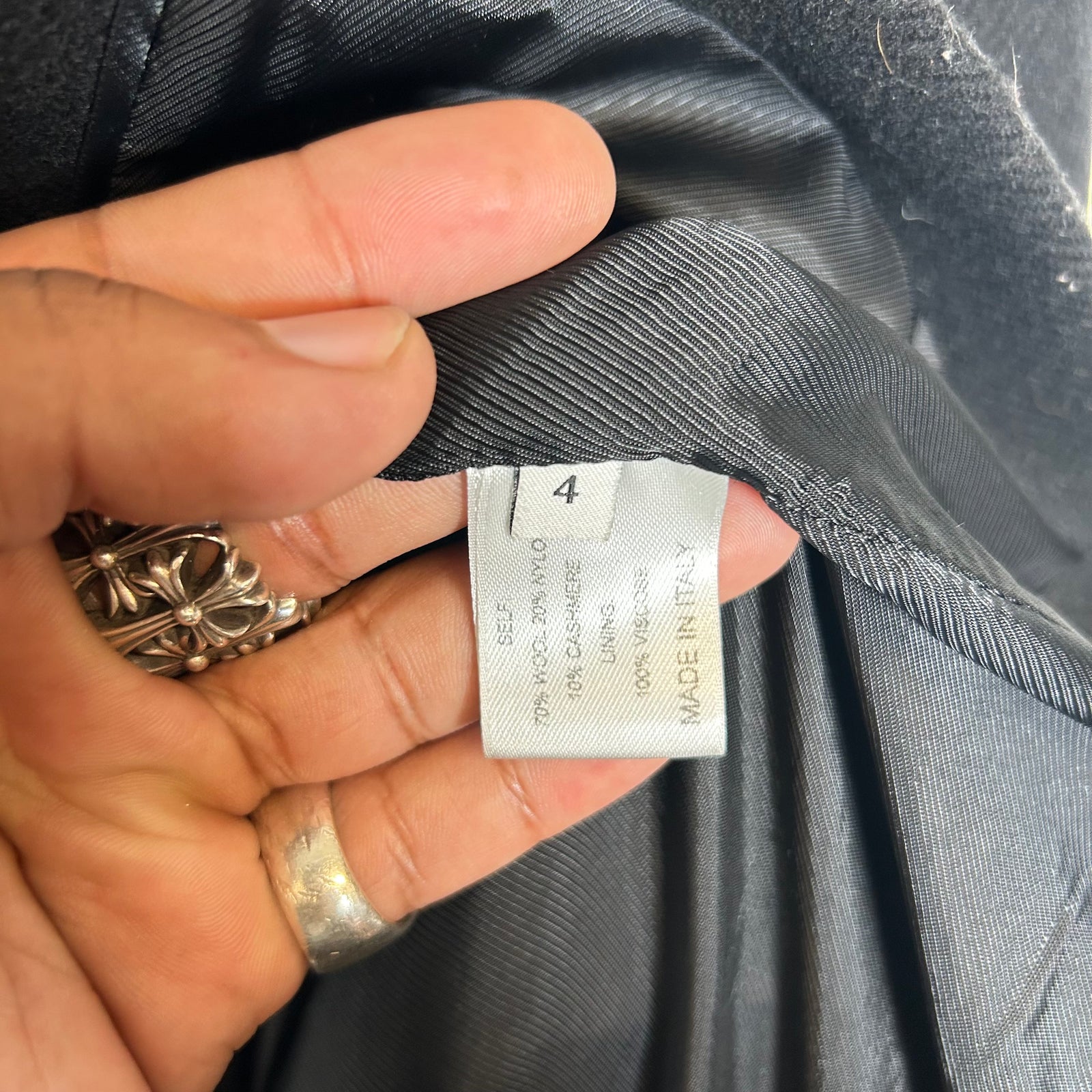 Proenza Schouler Black Wool Peacoat Size 2