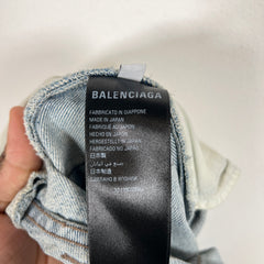 Balenciaga Lightwash Baggy Denim Jeans Size 32