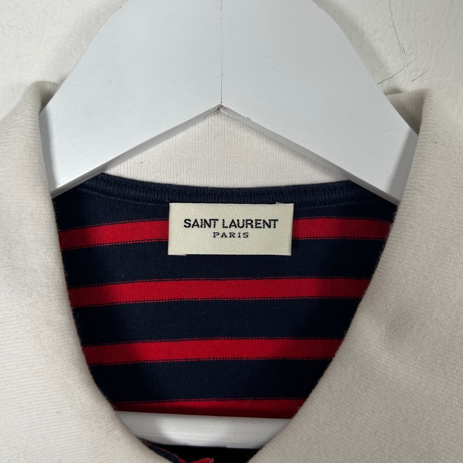 Saint Laurent Paris Striped Polo Size M