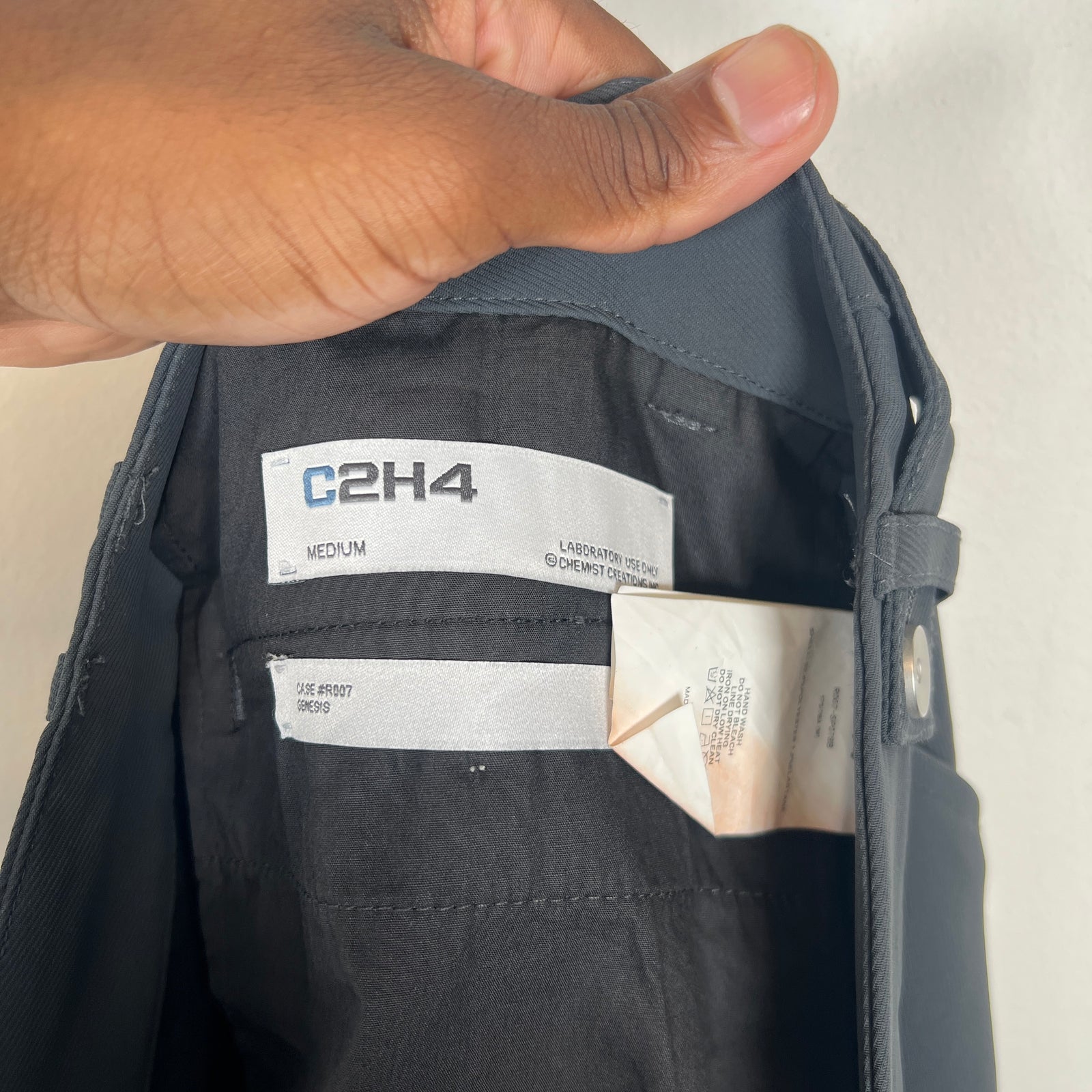 C2H4 Charcoal Shell Shorts Size M