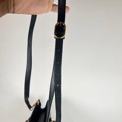 Gucci Black Diana Bamboo Handle Leather Tote Bag