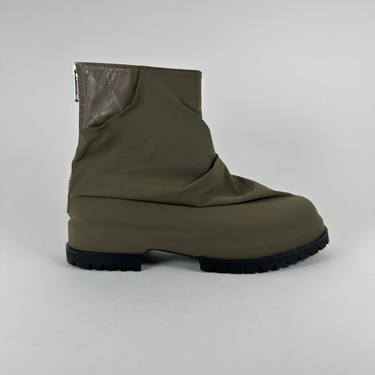 424 Army Green Nylon Marathon Boots Size 11