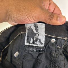 Rick Owens DRKSHDW Waxed Bolan Cut Denim