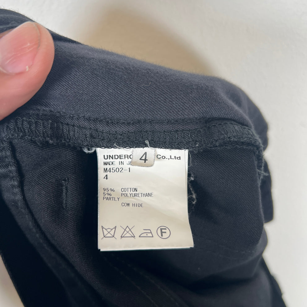 Undercover Black SS14 'GOD DOG' Embroidered Pants Size 4