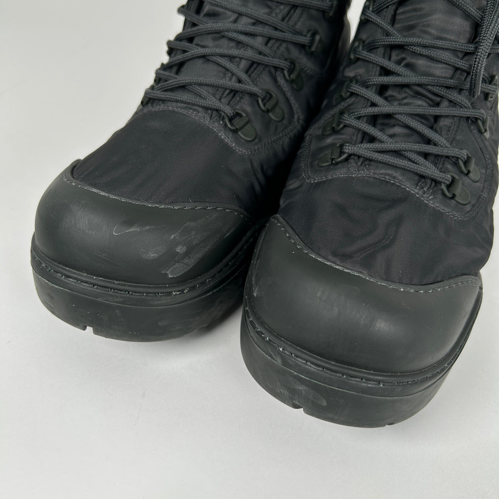 Bottega Veneta Lace Up Nylon Boot Size 42