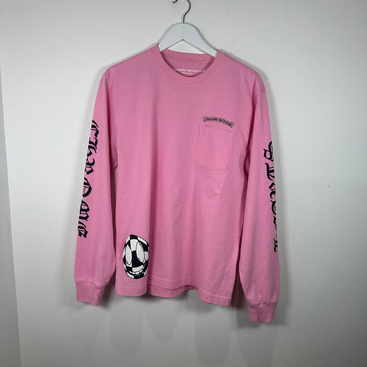 Chrome Hearts Pink 'No Vanity' Longsleeve Size L