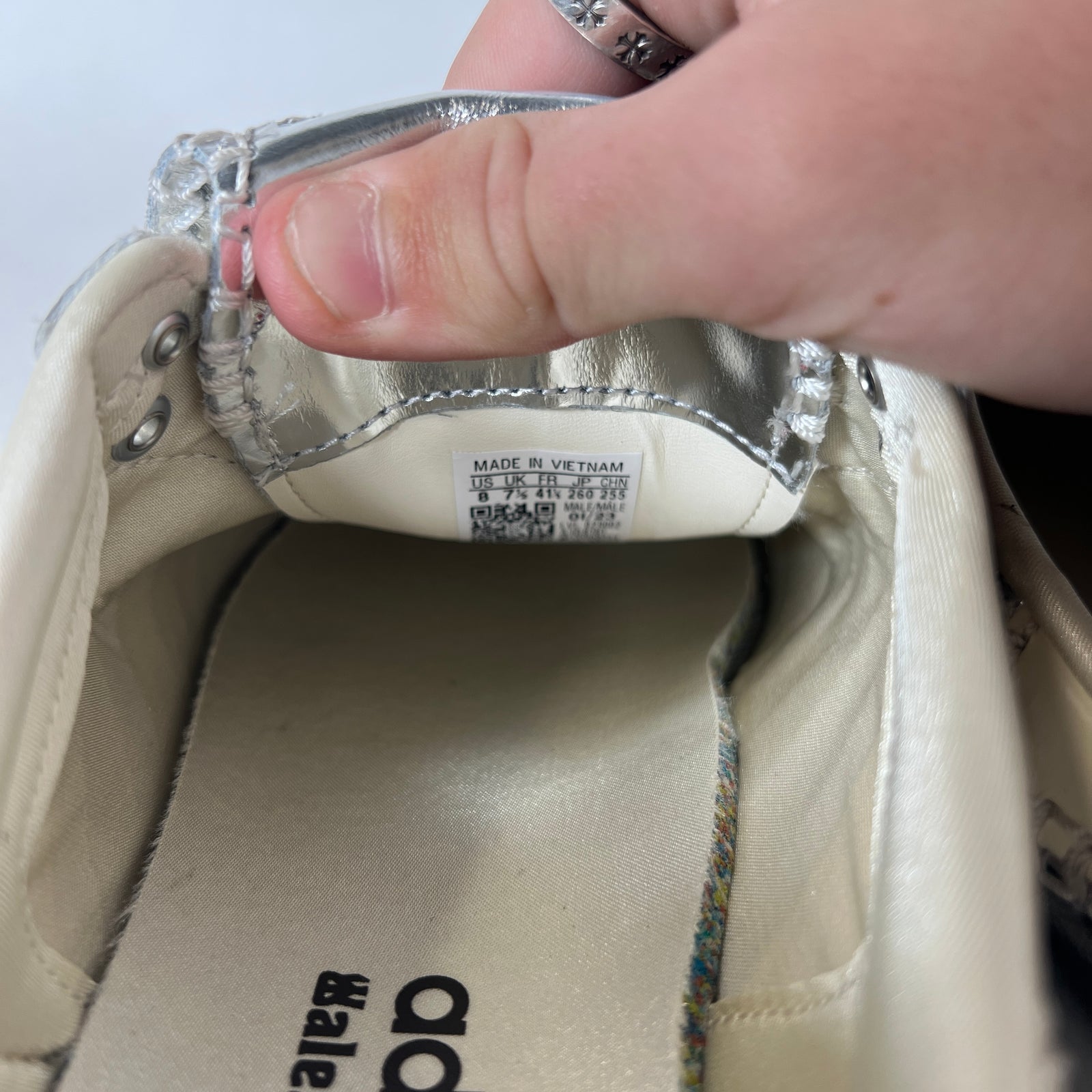 Adidas x Wales Bonner Size 8 Silver