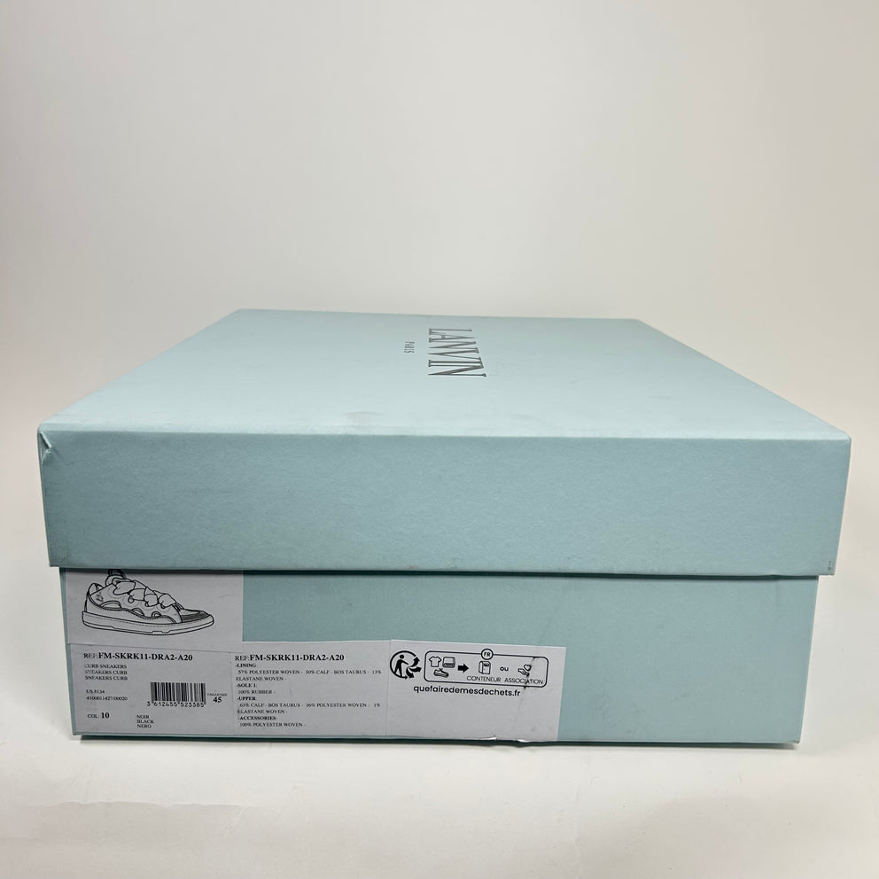 Lanvin Black Curb Sneaker Size 45