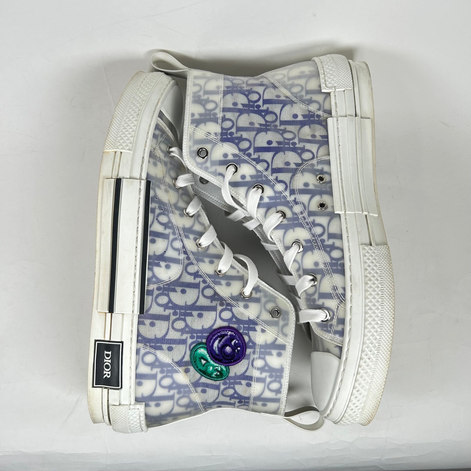 Dior x Kenny Scharf B23 Oblique High Top Sneaker Size 45